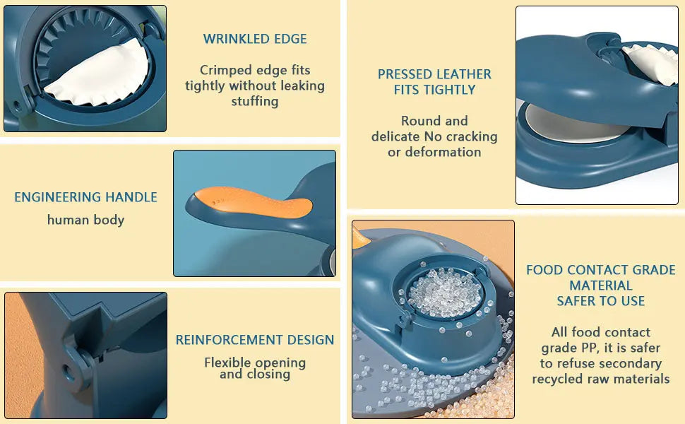 2 in 1 Dumpling & Samosa Maker – Easy Press Kitchen Tool