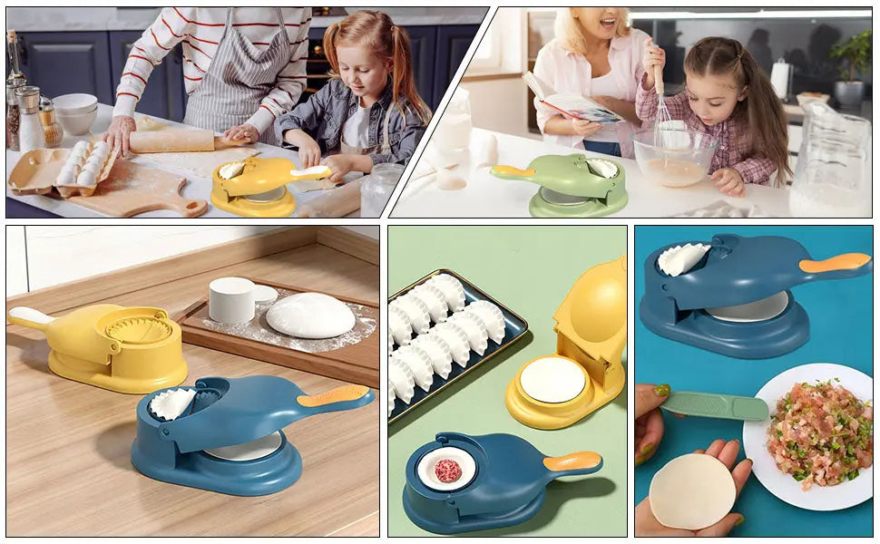 2 in 1 Dumpling & Samosa Maker – Easy Press Kitchen Tool