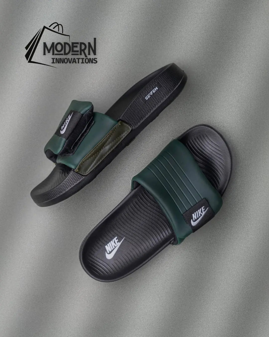 Nike Offcourt Adjust Sliders | Adjustable & Anti-Slip | 8mm Foam | Super Soft Comfort Slippers-Green ModernInnovations