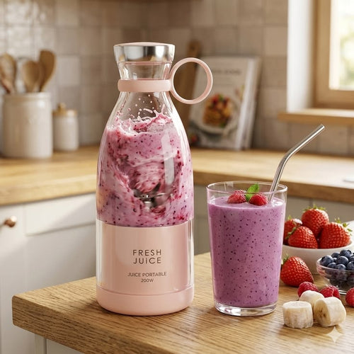 Mini Portable Blender Rechargeable Electric Fruit Juicer Mixers Rechargeable - 420ml